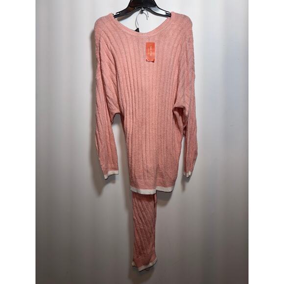 Brand New State of Day intimates Women's Size XL Think Pink Cozy Lounge Set - Picture 2 of 9